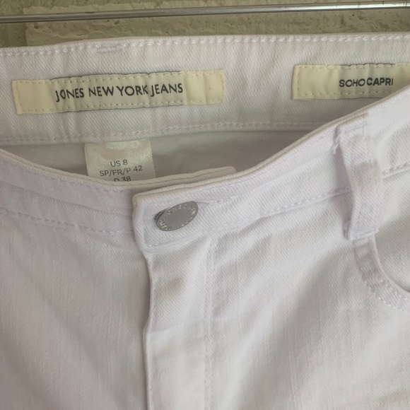 Jones New York Jeans Soho Capri Crop White Size 8 - Picture 6 of 7